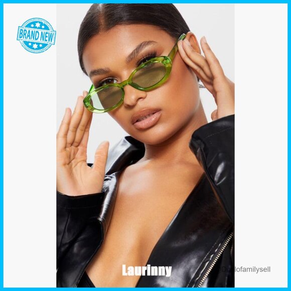 Retro Oval Sunglasses Y2K Vintage Chic Lightweight Festival Accessory main image 5